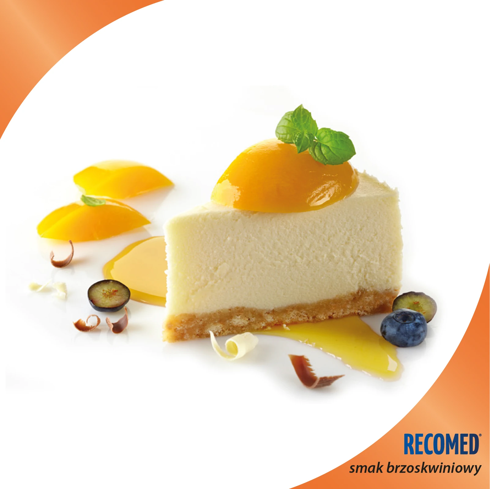 Brzoskwiniowy sernik na zimno przepisy RECOMED