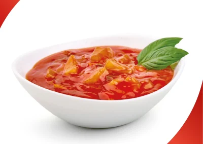 Pomidorowe leczo z&nbsp;kurczakiem