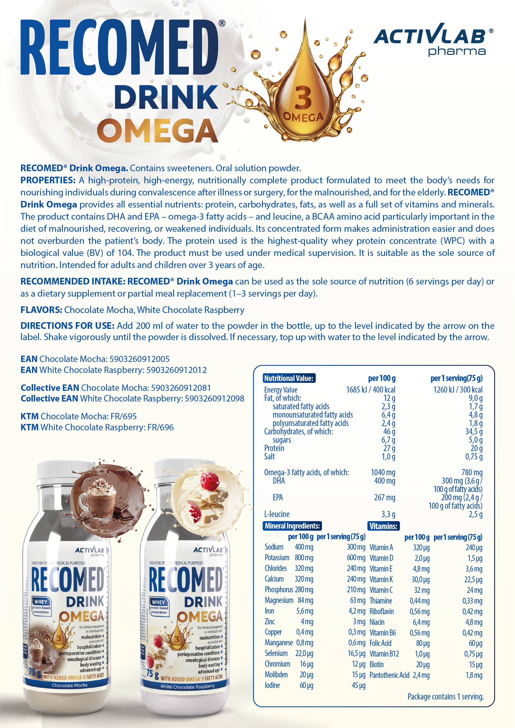RECOMED® Drink Omega - obrazek 2